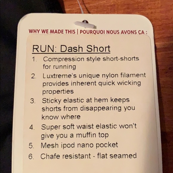 Lululemon Run: Dash Short NWT - Picture 5 of 7